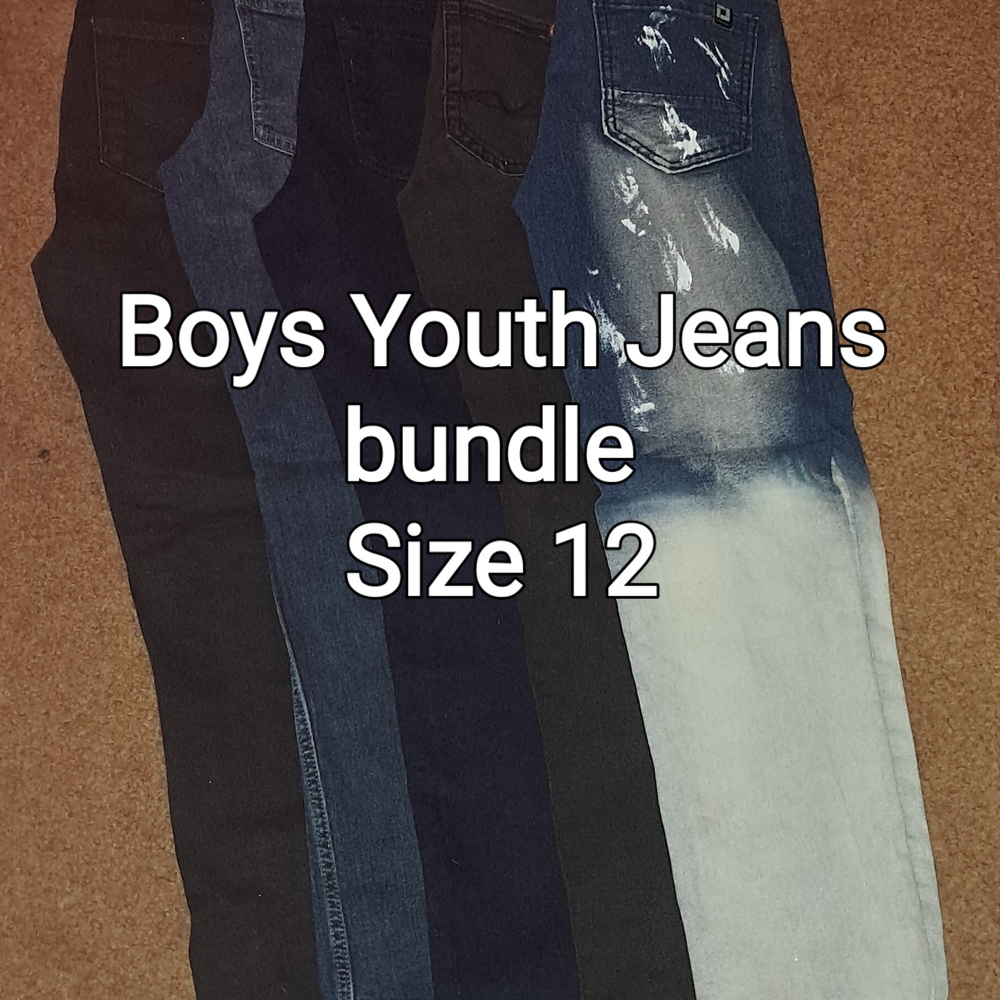 Boys Youth Jeans Bundle - Size 12
